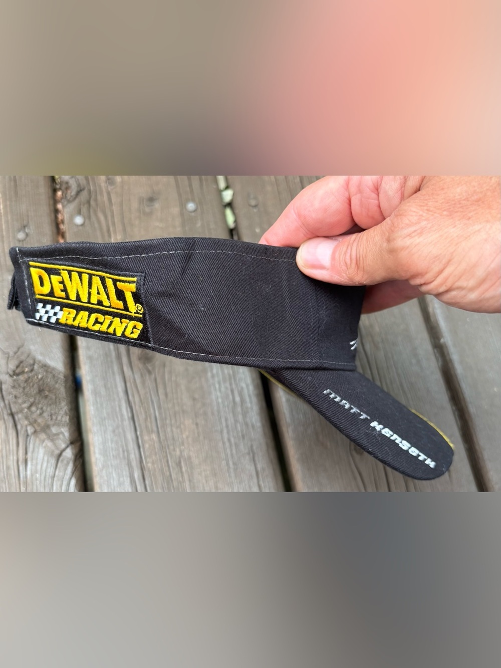 Matt Kenseth DeWALT Racing NASCAR Visor Hat OSFA EUC - Picture 3 of 6